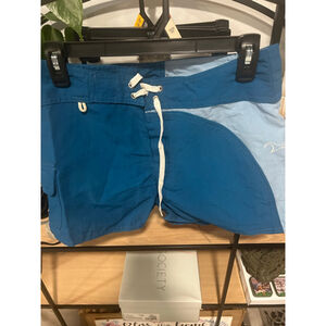 Vintage Women's Volcom Athletic Shorts S Teal Light Blue